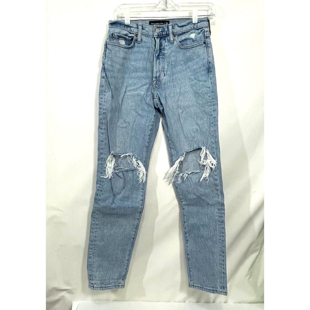 Abercrombie Fitch Jeans Mens 29x30 Blue A&F Vintage Stretch 90's Slim Light Wash